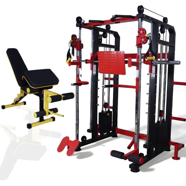 Multi Gym Functional Trainer with Smith Machine with Iron Weight Stack 80 kg Both Side